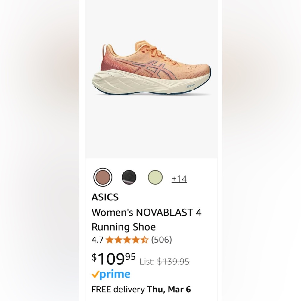 ASICS Novablast 4